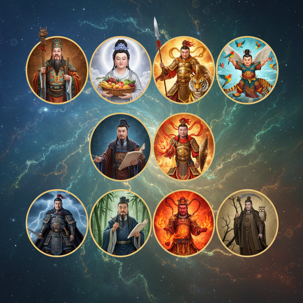 There are a total of 8 Gods:
