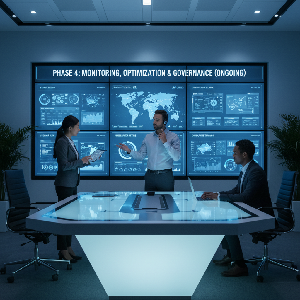 Phase 4: Monitoring, Optimization and Governance (ongoing)