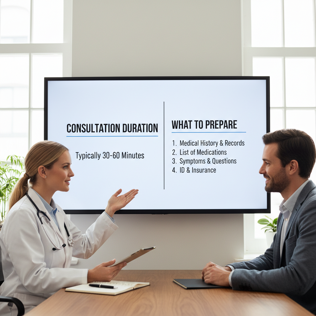 How Long does a Typical Consultation Take, and What should I Prepare?