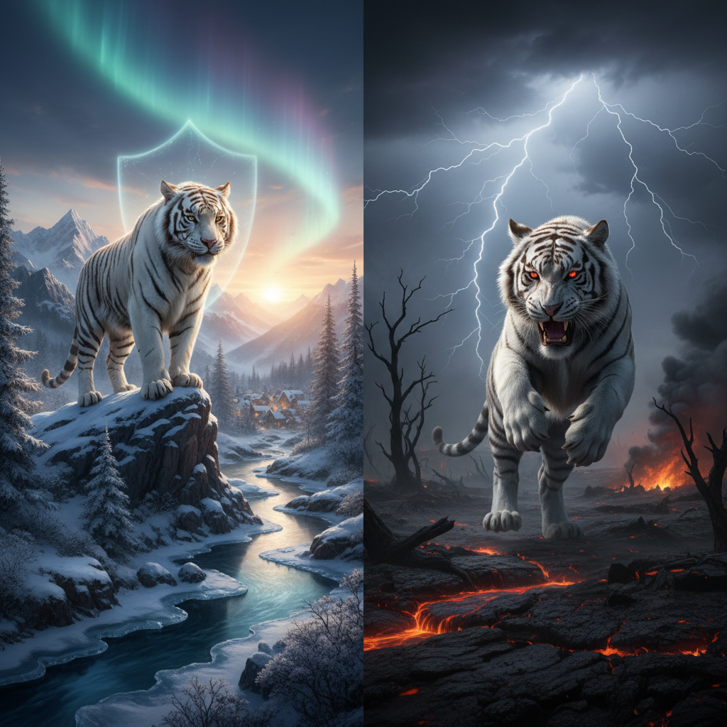 Symbolic Nuances: When White Tiger is Protective, When it is Dangerous