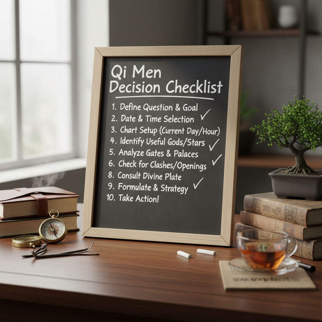 10. can You Give a Quick Checklist for Making a Qi Men Decision Today?