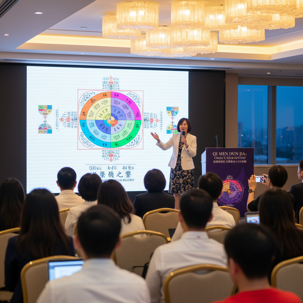At this point in time, I am actually sharing my international knowledge of Qi Men Dun Jia with peopl