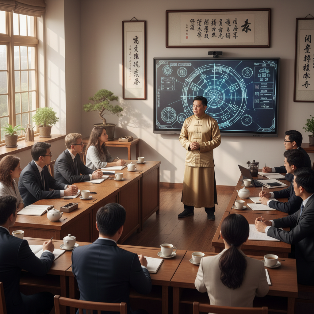 My name is Dougle Chan and I am a Qi Men Dun Jia teacher over here. At the same time, I teach people