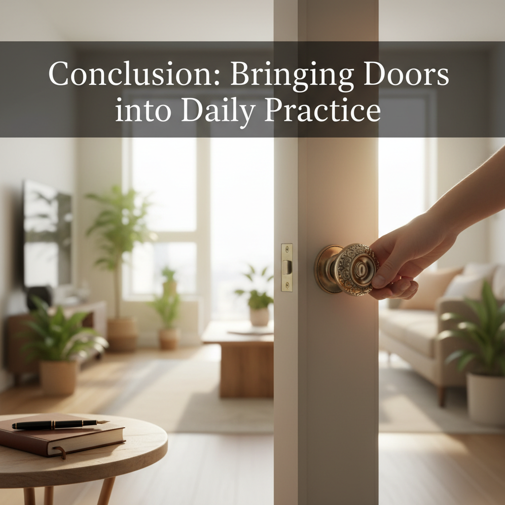 Conclusion: Bringing Doors into Daily Practice