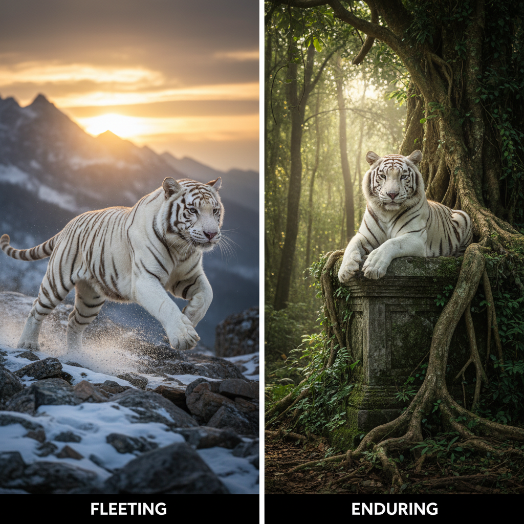 Timing and Duration: Short Flashes Versus Lingering Presence
