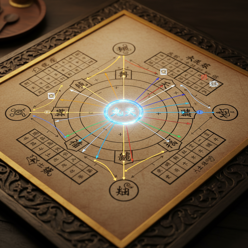 How Nine Heaven Interacts with Other Elements