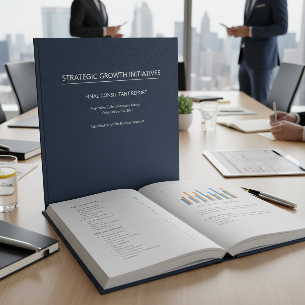 What does a Written Report from a Consultant Usually Include?
