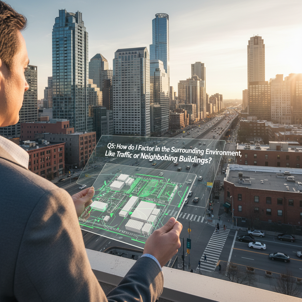 Q5: How do I Factor in the Surrounding Environment, Like Traffic or Neighboring Buildings?