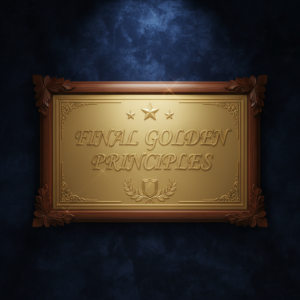 ⭐ FINAL GOLDEN PRINCIPLES