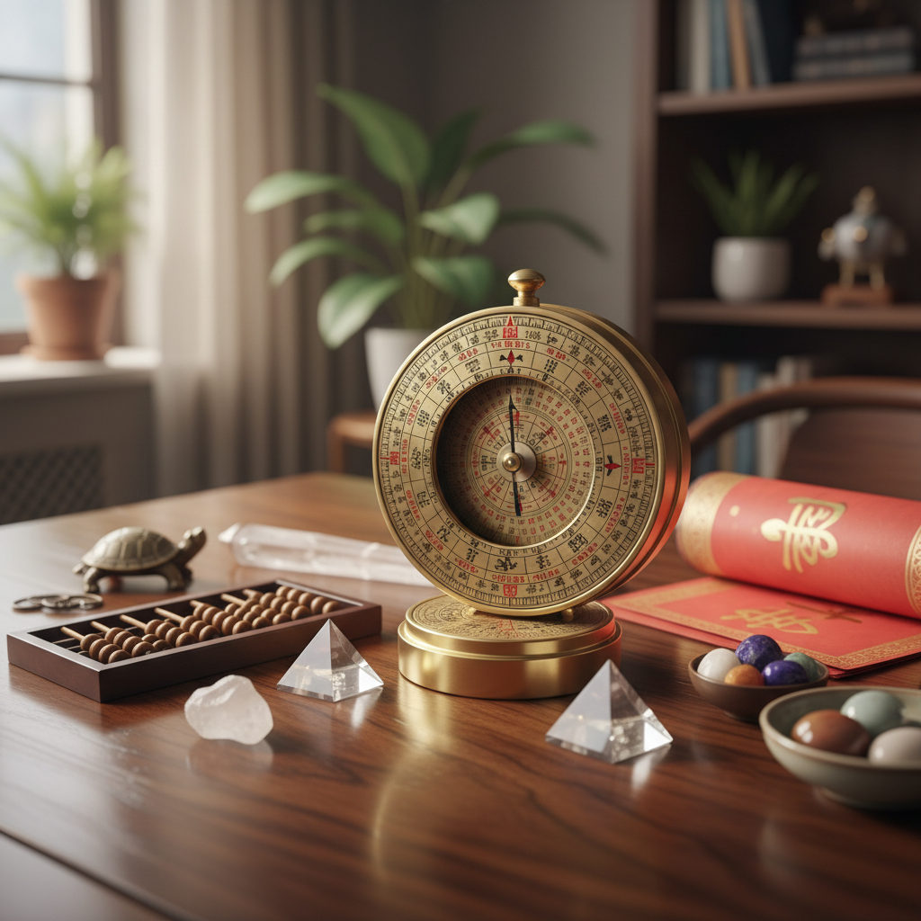 In traditional feng shui, a feng shui master will use this luo pan compass itself to see the directi