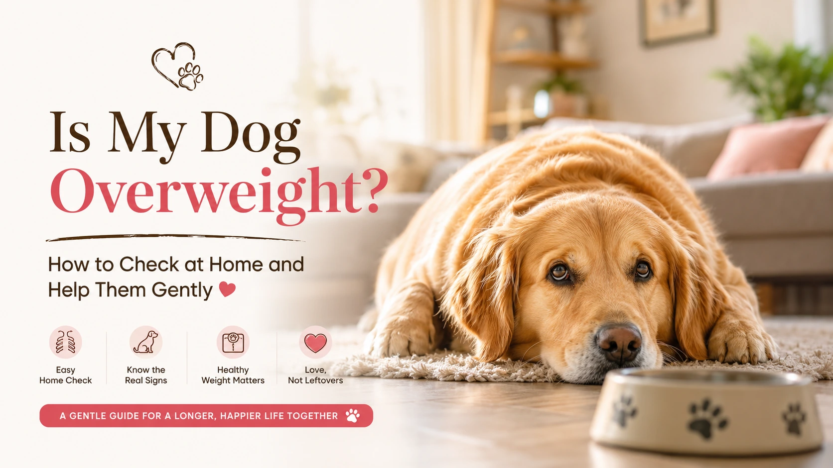 Is My Dog Overweight? How to Check at Home and Help Them Gently