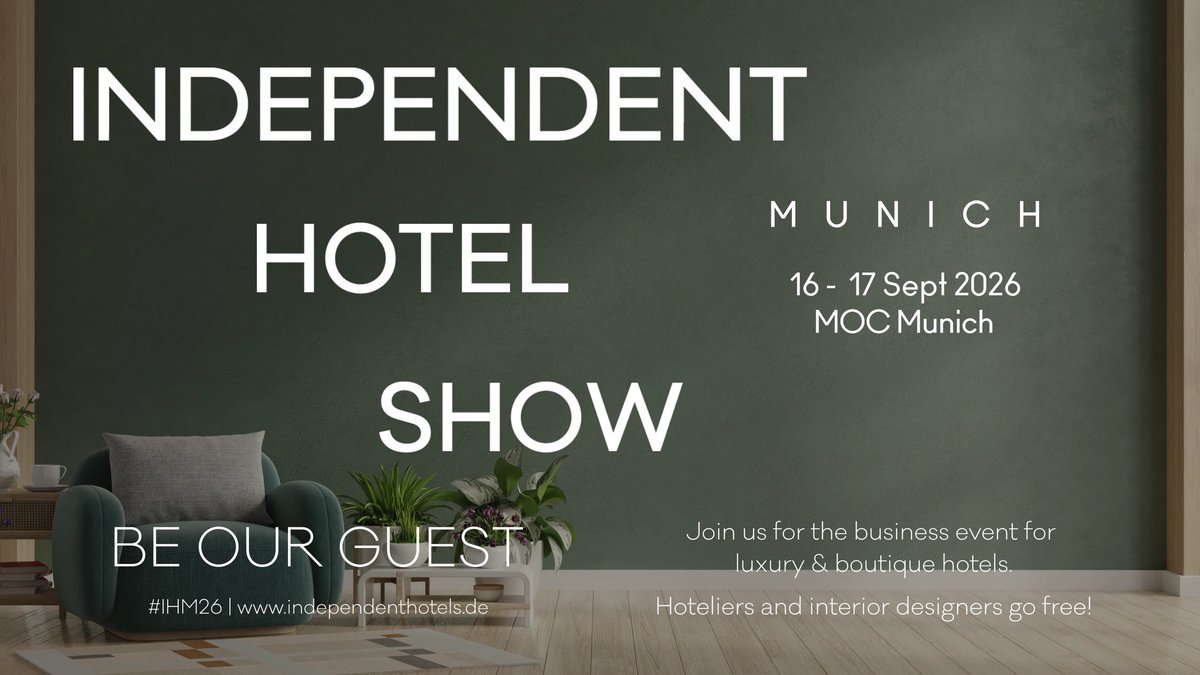 See You at the Independent Hotel Show Munich 2026