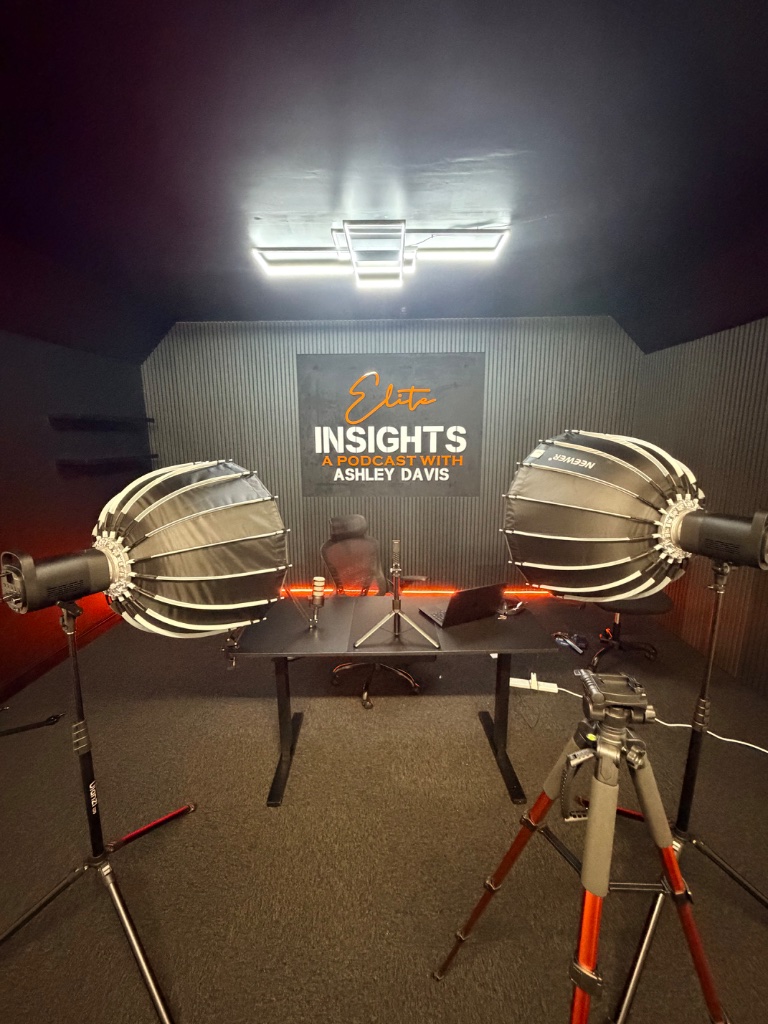Elite Insights podcast studio — Ashley Davis