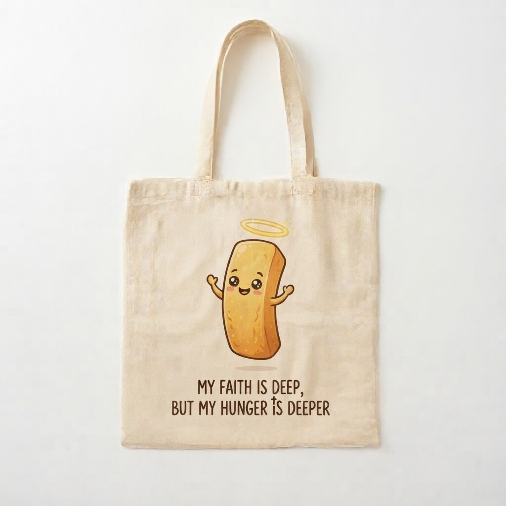 Faith and Fries — Canvas Tote Bag