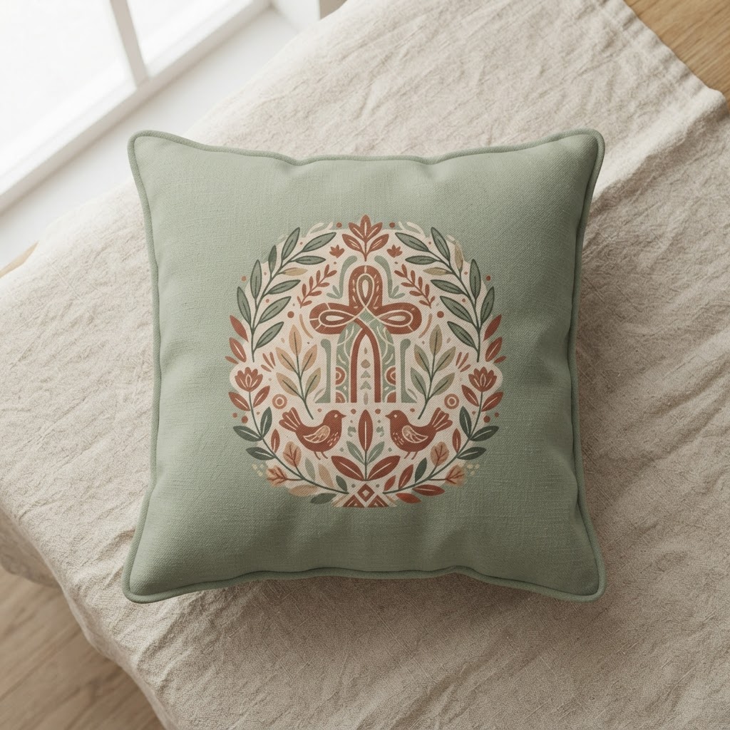 Faith Over Fear — Premium Throw Pillow