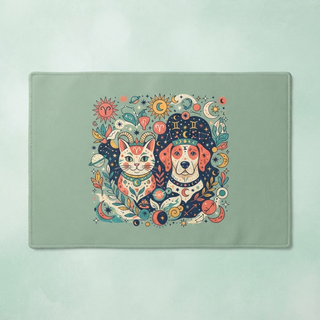 Custom Zodiac Pet Portrait — Pet Mat