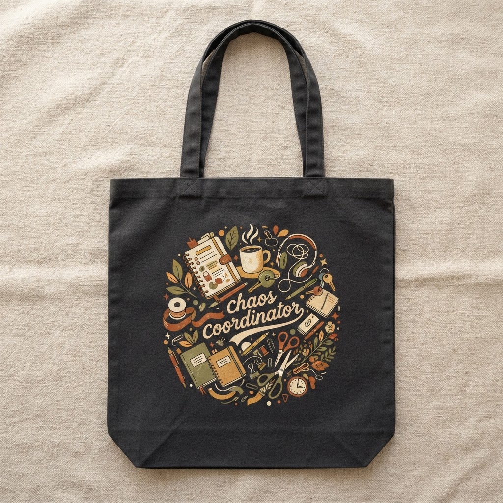 Chaos Coordinator Canvas Tote — Bags