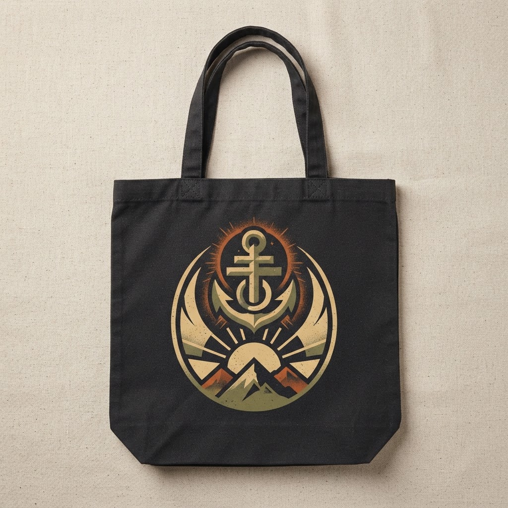 Faith Over Fear Typography — Tote Bag
