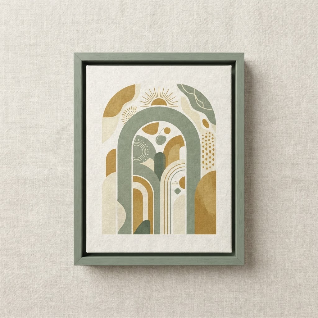 Abstract Boho Arch Canvas — Wall Art