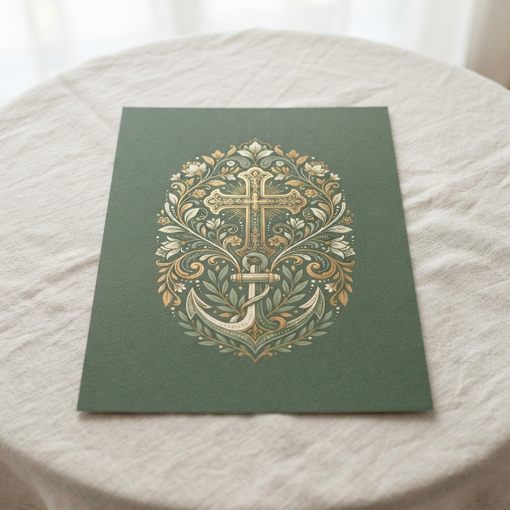 Faith Over Fear Typography — Wall Art Poster