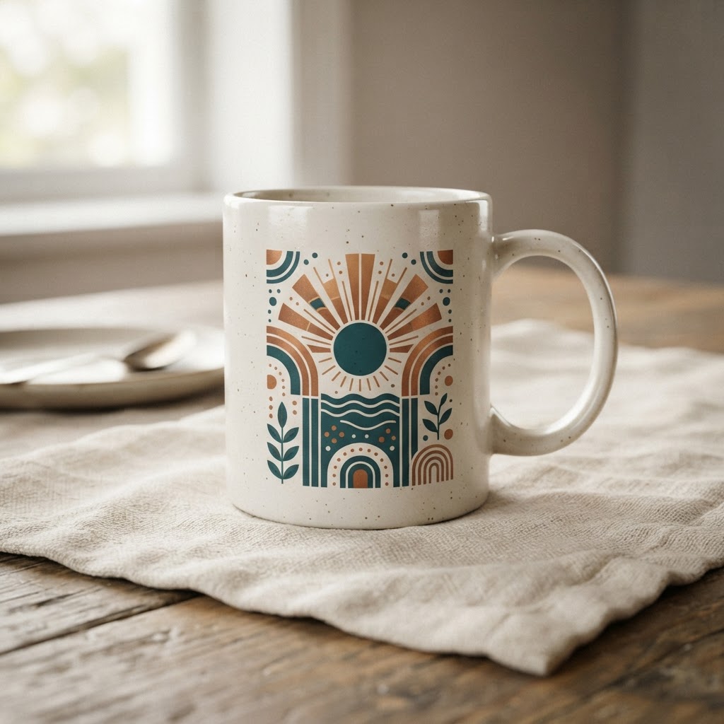 Retro Sunshine Vibes — Ceramic Mug