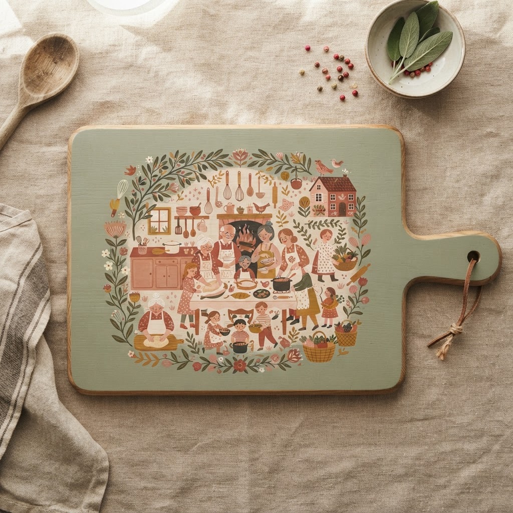Heirloom Family Recipe Cutting Board