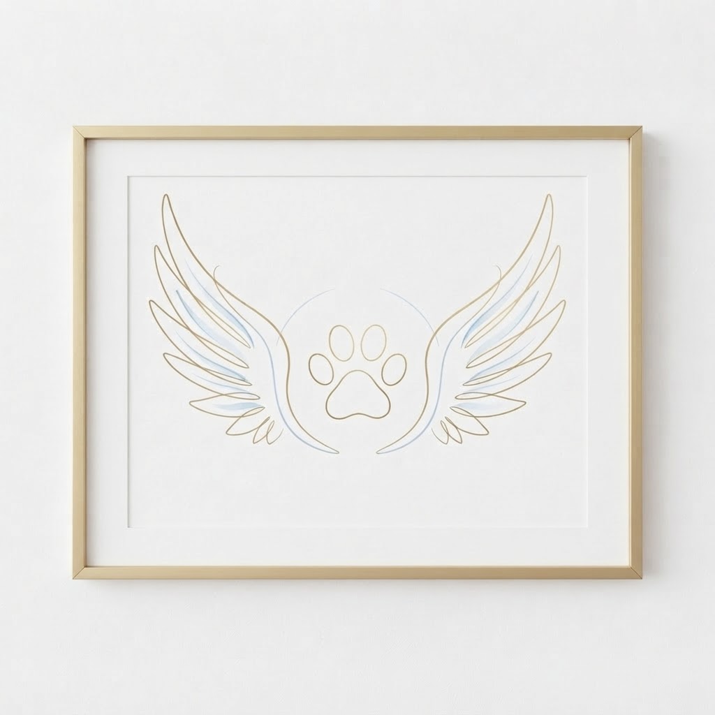 Heavenly Paws Wall Print — Poster