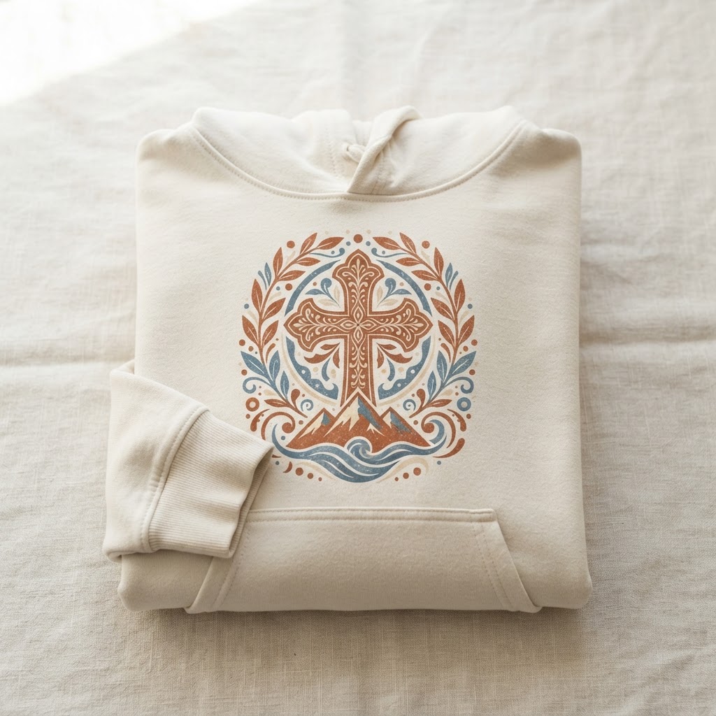 Faith Over Fear Typography — Unisex Hoodie