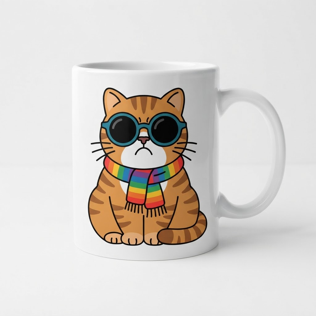 Cat-titude Problem Ceramic Mug — Drinkware