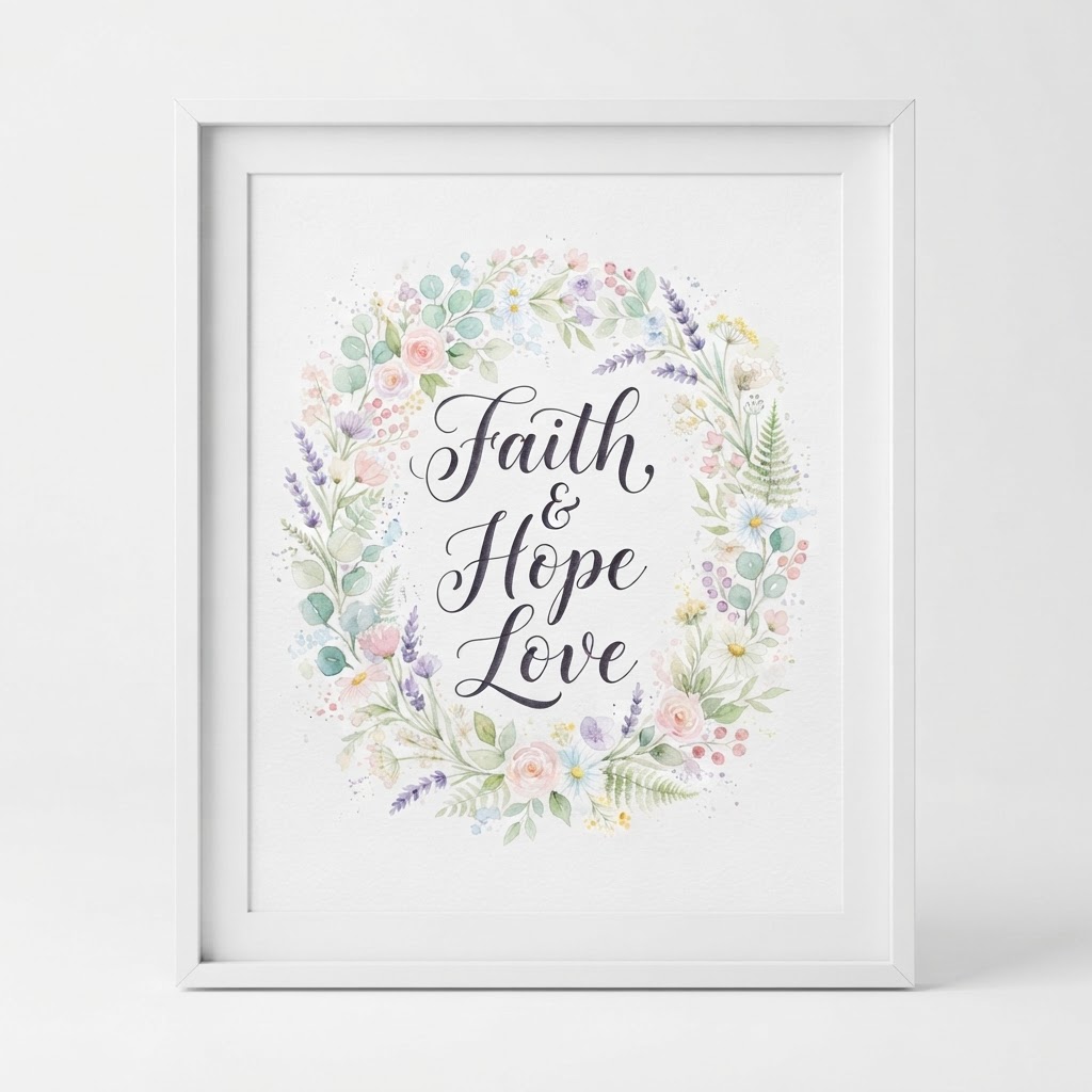 Blessings and Blooms — Fine Art Poster