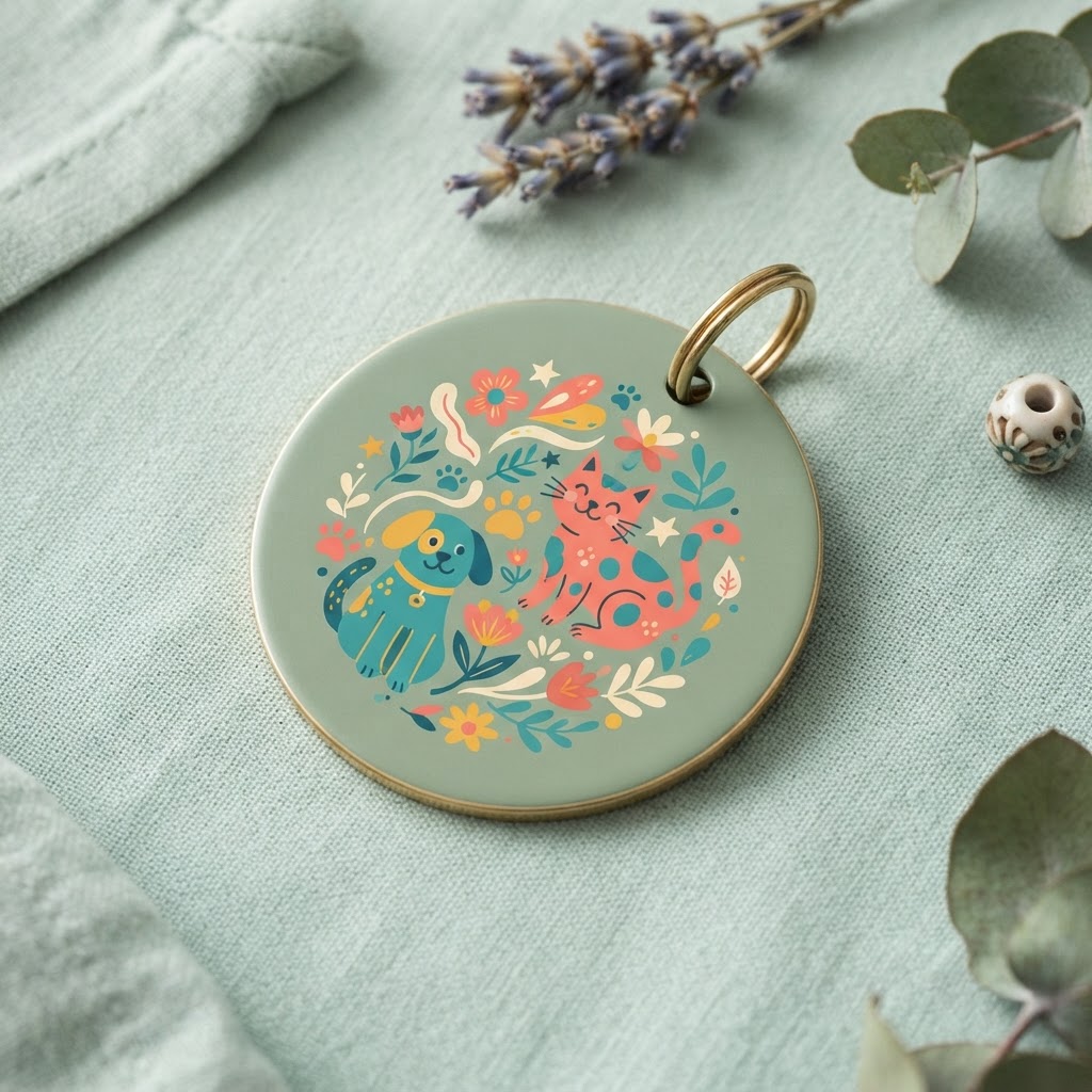 Soft Affirmation Pet Tag — Pet Accessory