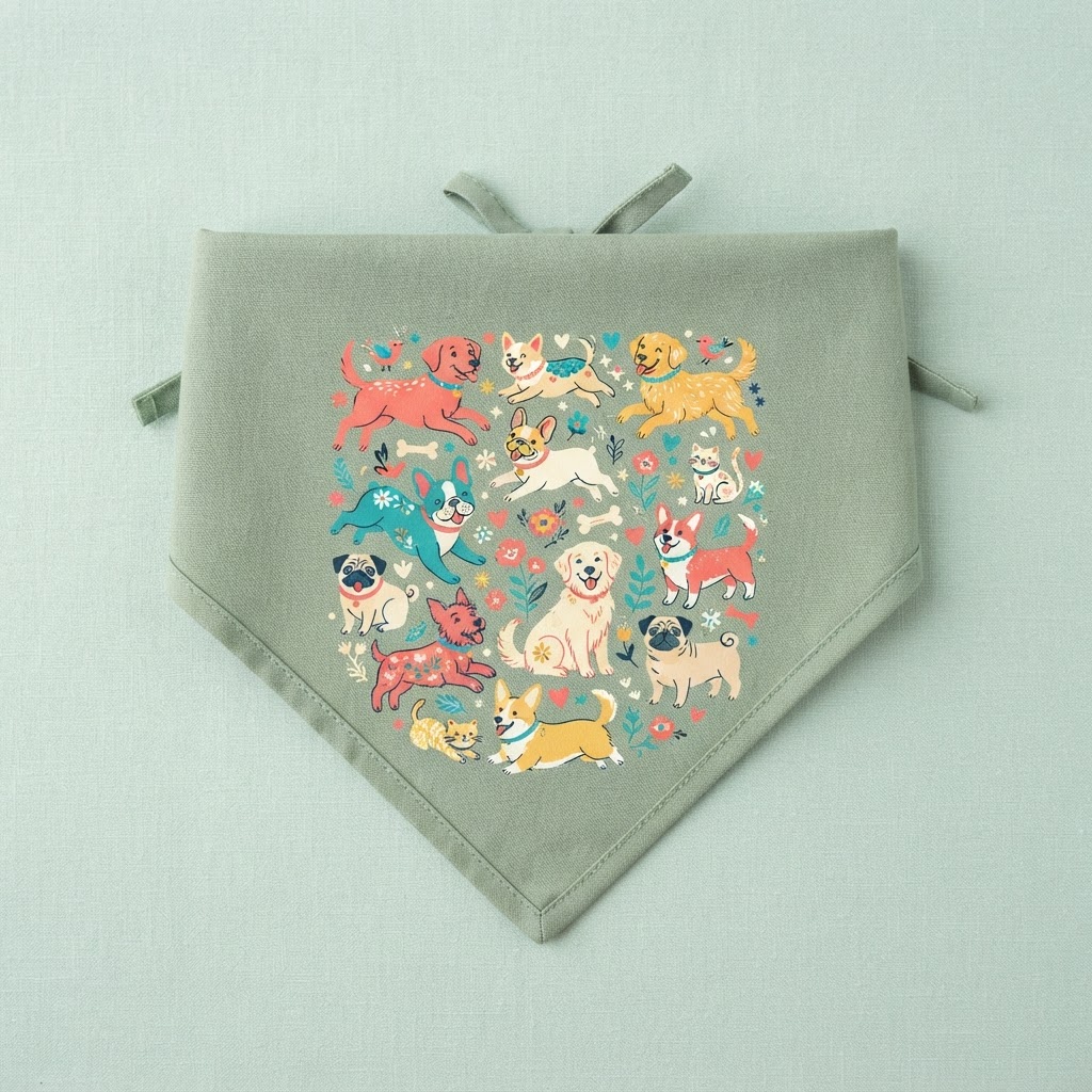 Happy Dog Bandana Set — Pets