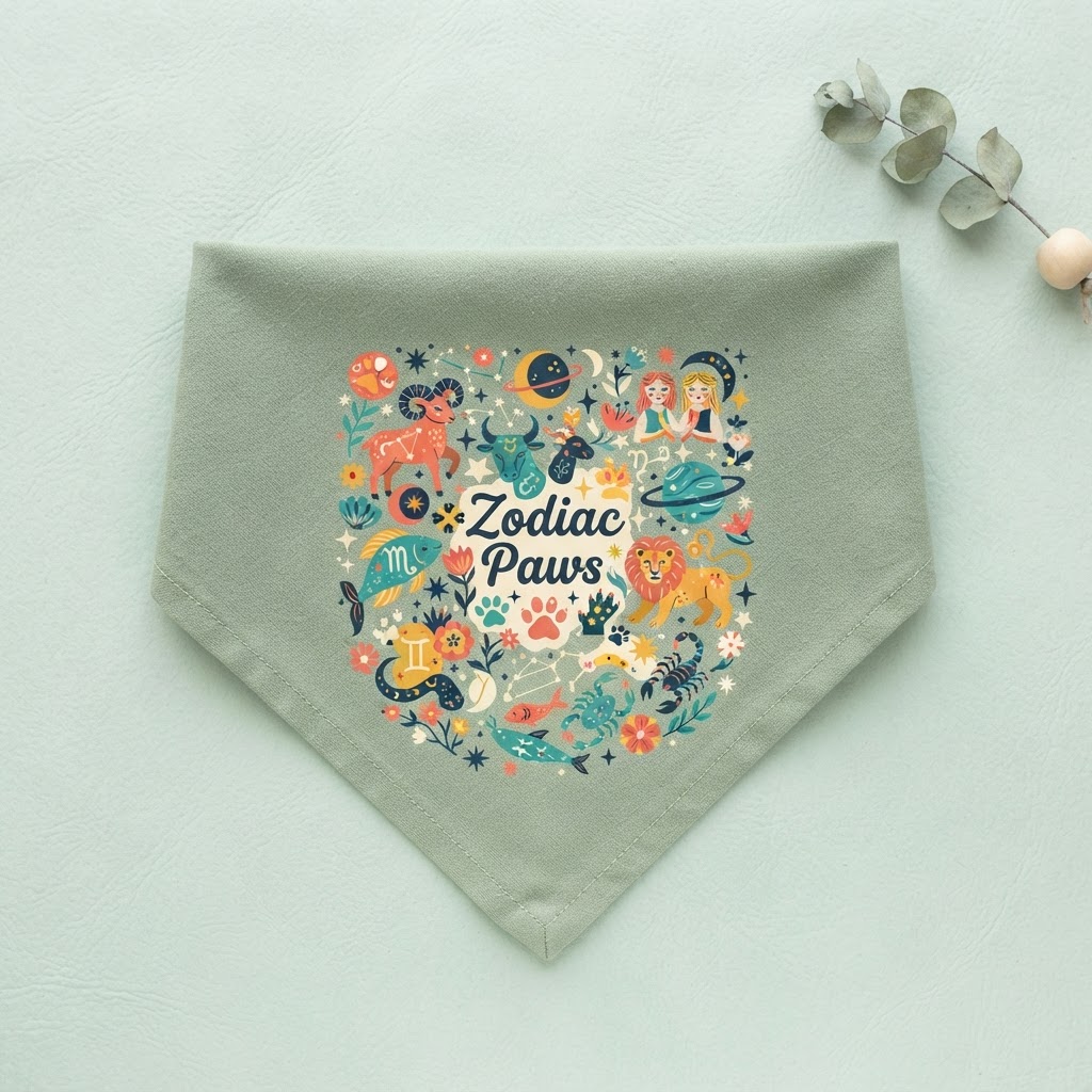 Zodiac Paws Bandana — Pet Accessory