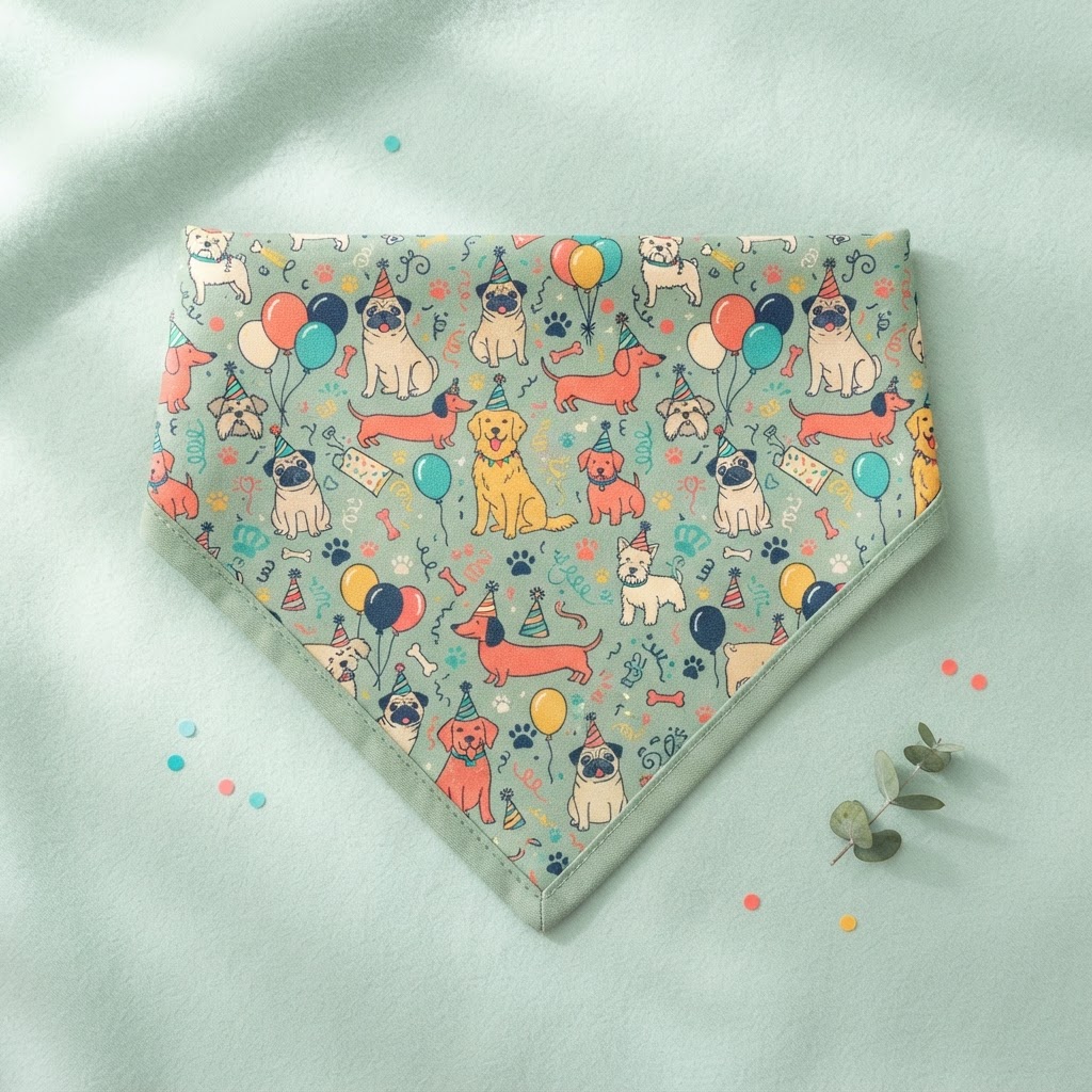 Paw Print Party Bandana — Pet Bandana