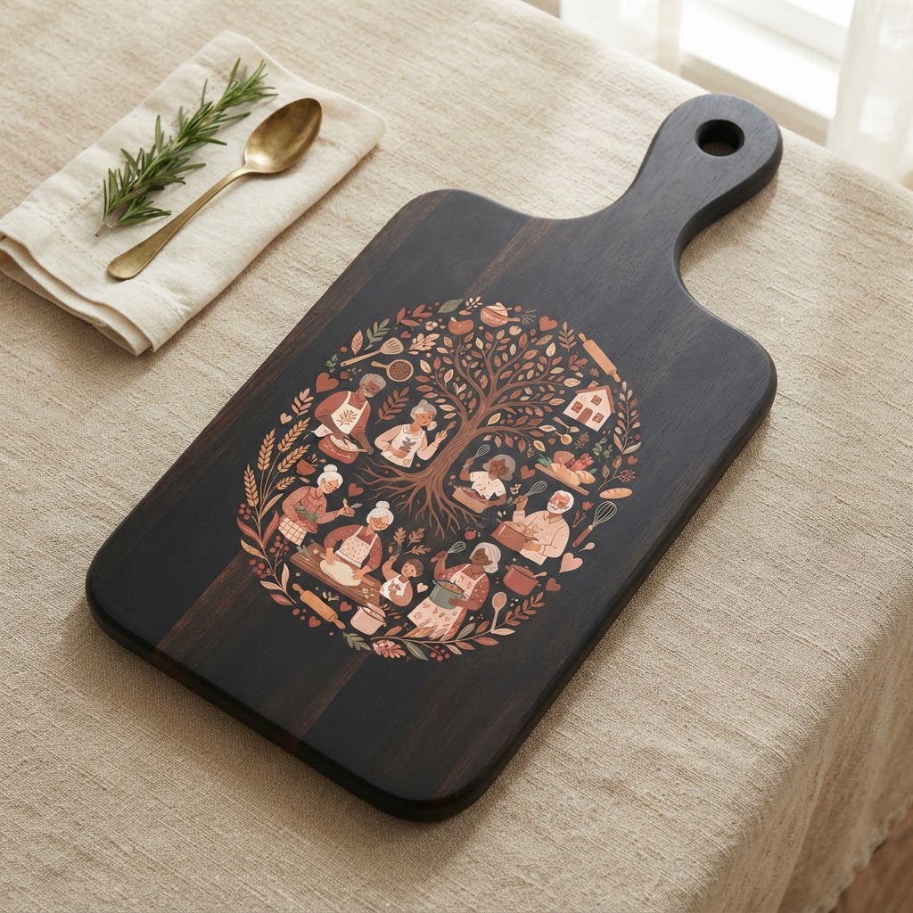Heirloom Family Recipe Cutting Board