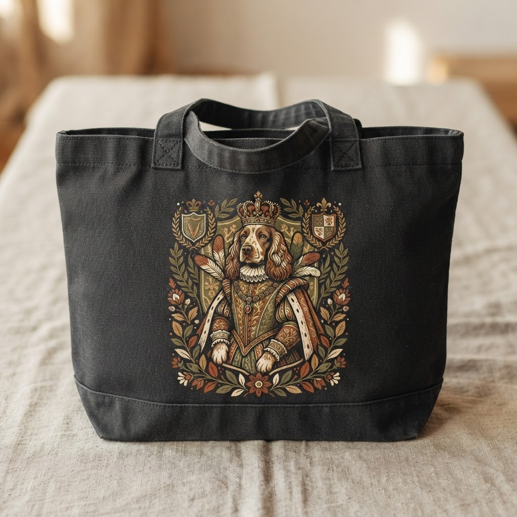 Royal Pet Portrait Custom Tote Bag