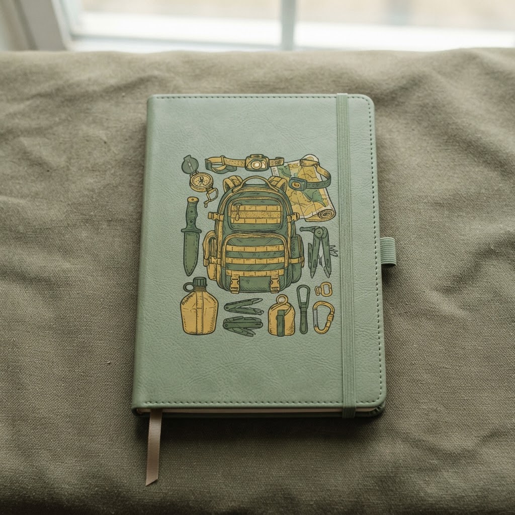 Tactical Gear Sketch — Leather Journal