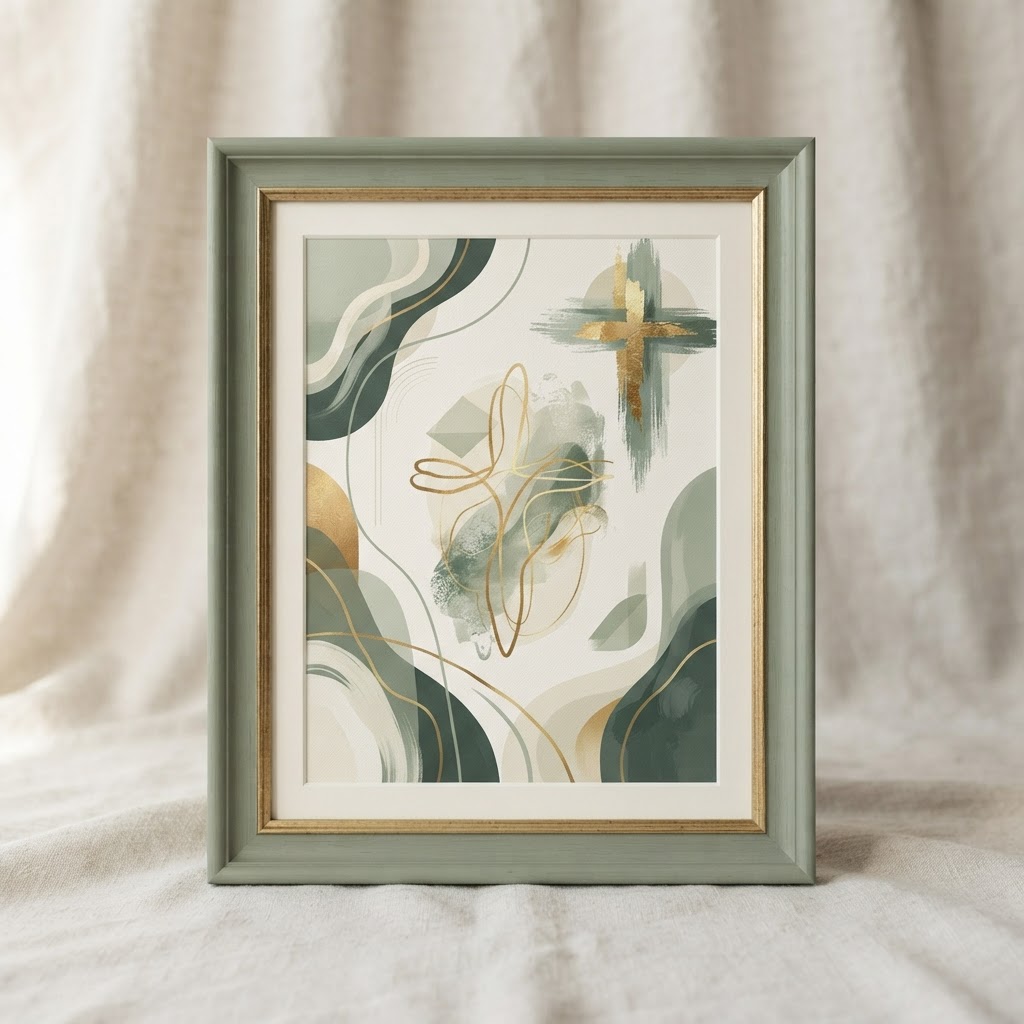 Modern Abstract Faith — Canvas Wall Art