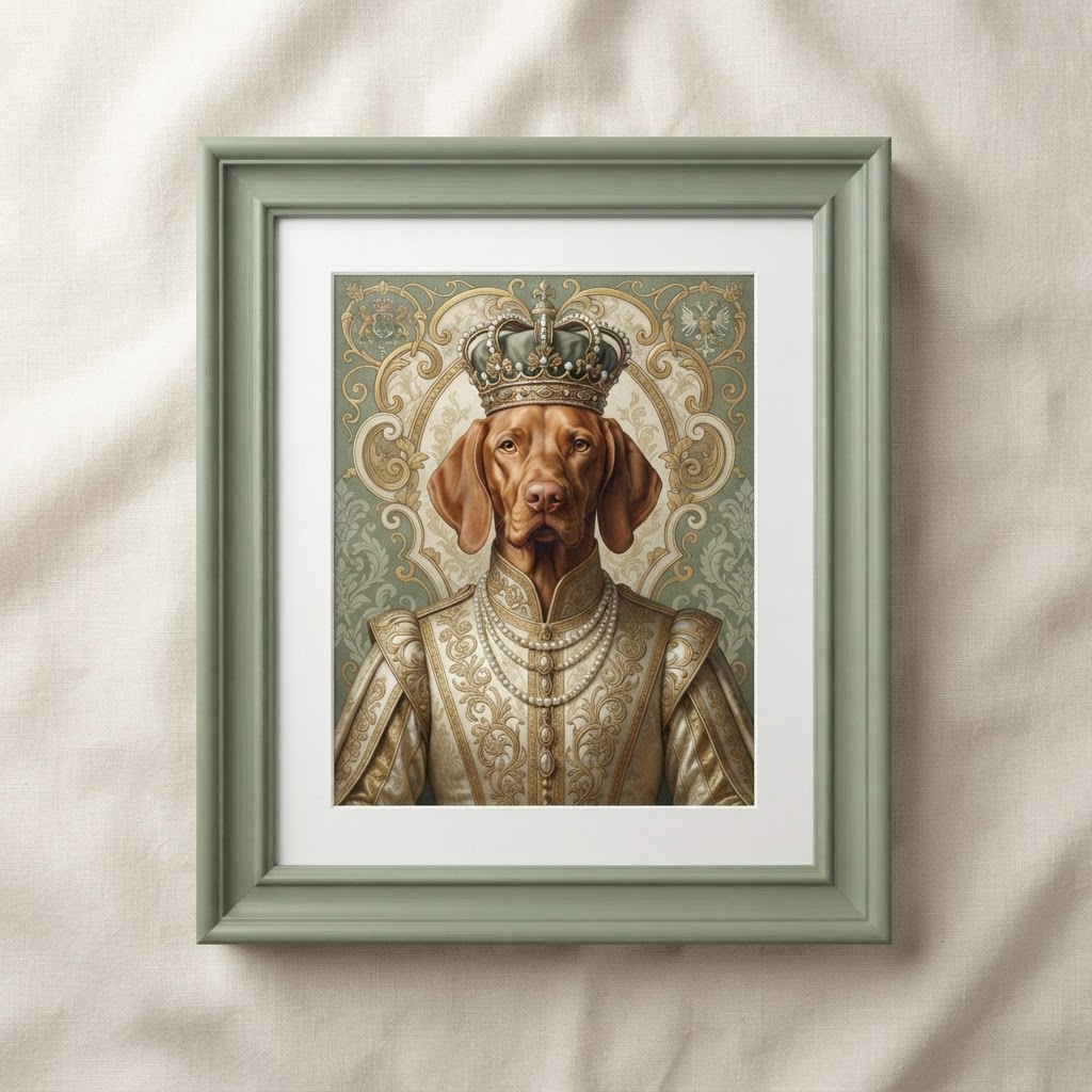 Royal Pet Portrait Custom Canvas — Wall Art