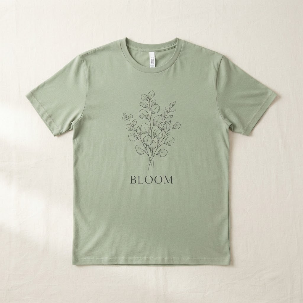 Custom botanical t-shirt design