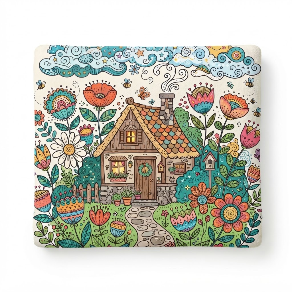 Cozy Home Sweet Home — Throw Blanket