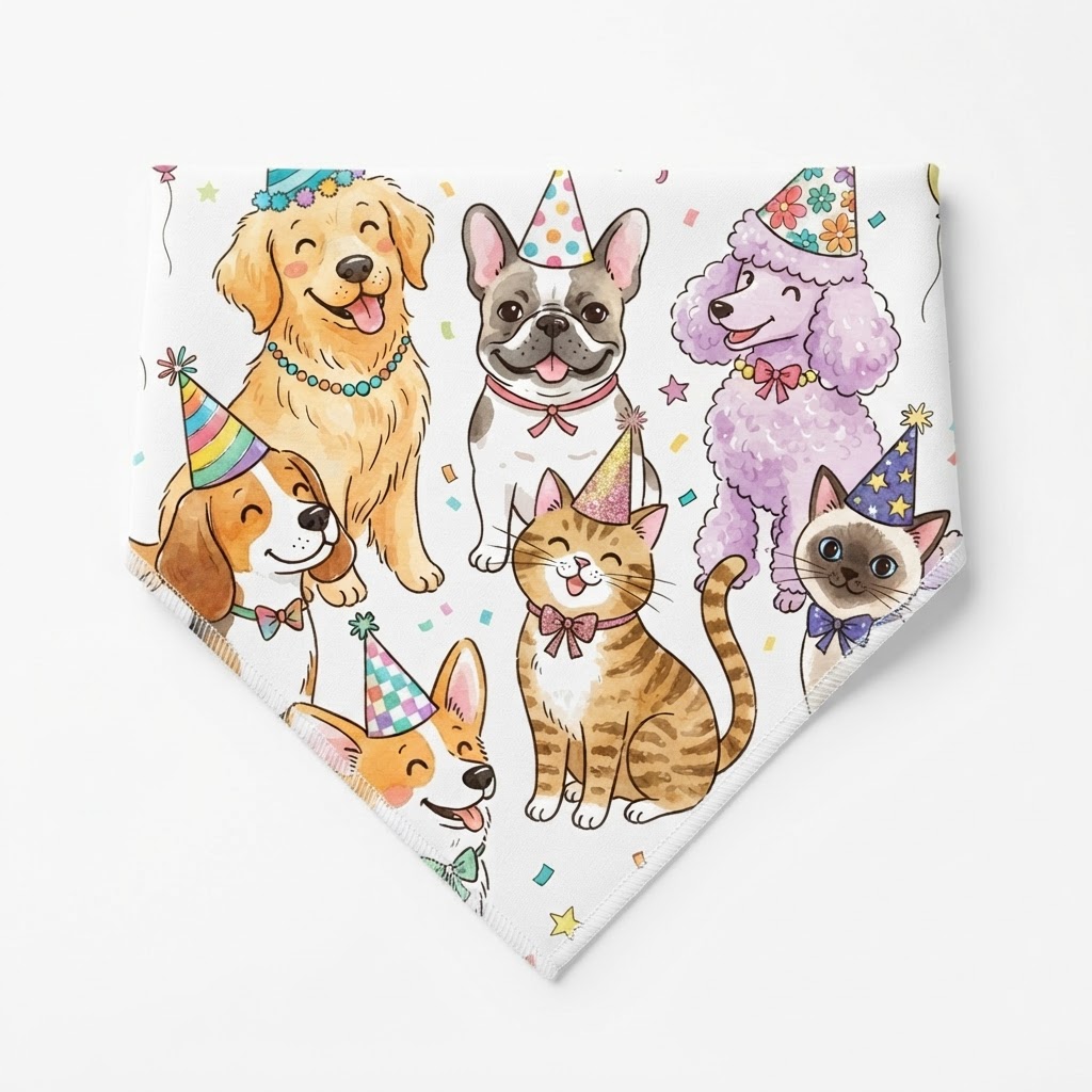 Four-Legged Kin Portrait — Pet Bandana