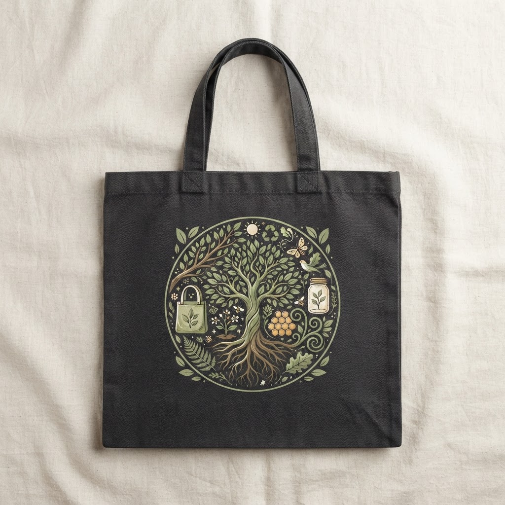 Choose Reusable Organic Cotton Tote