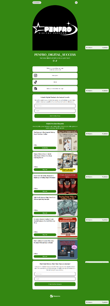 Penfro Digital Success storefront