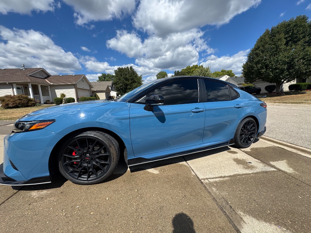 Blue Toyota Camry TRD