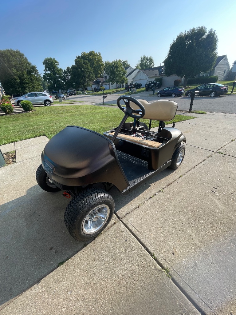 Matte Black Golf Cart