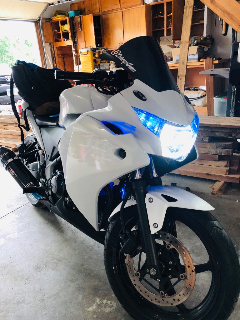 Sport Bike — Blue Accent Lighting