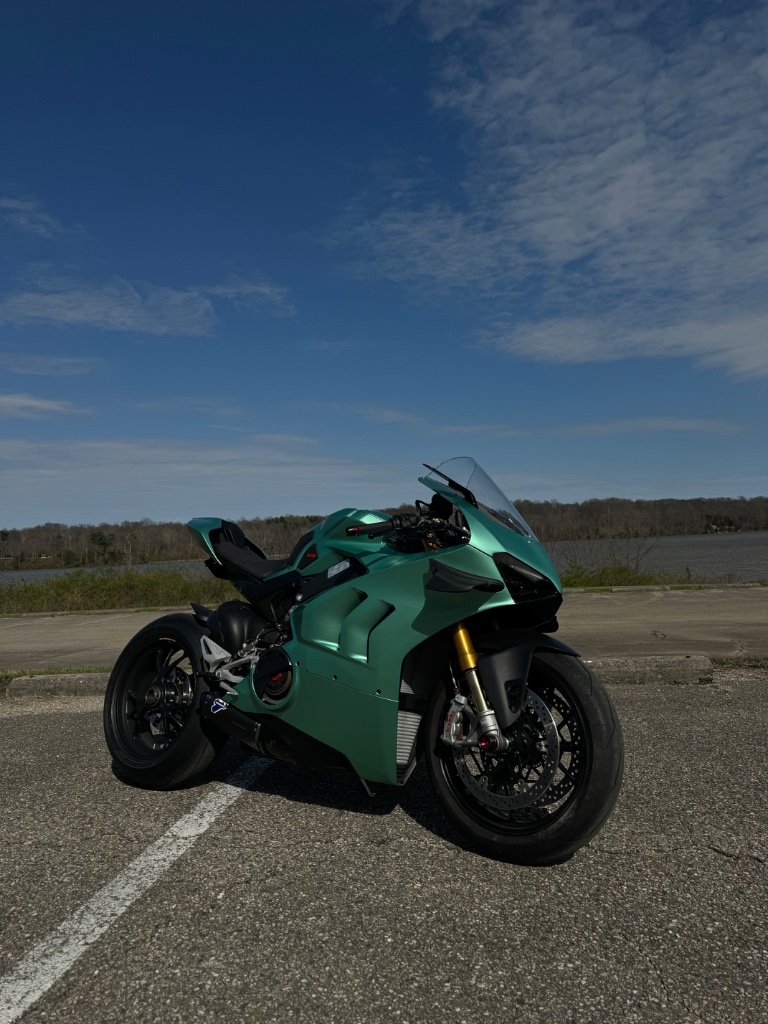 Metallic Green Sport Bike