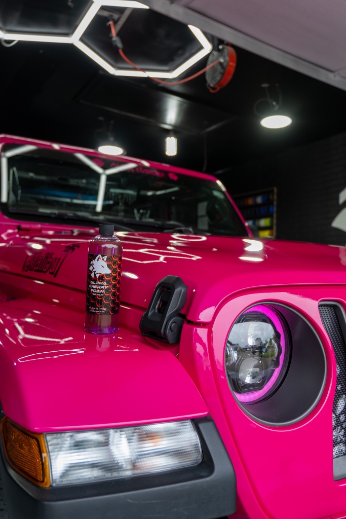 Gloss Pink Jeep Wrangler