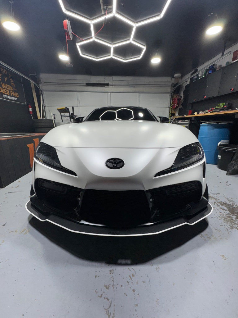 Matte White Toyota Supra